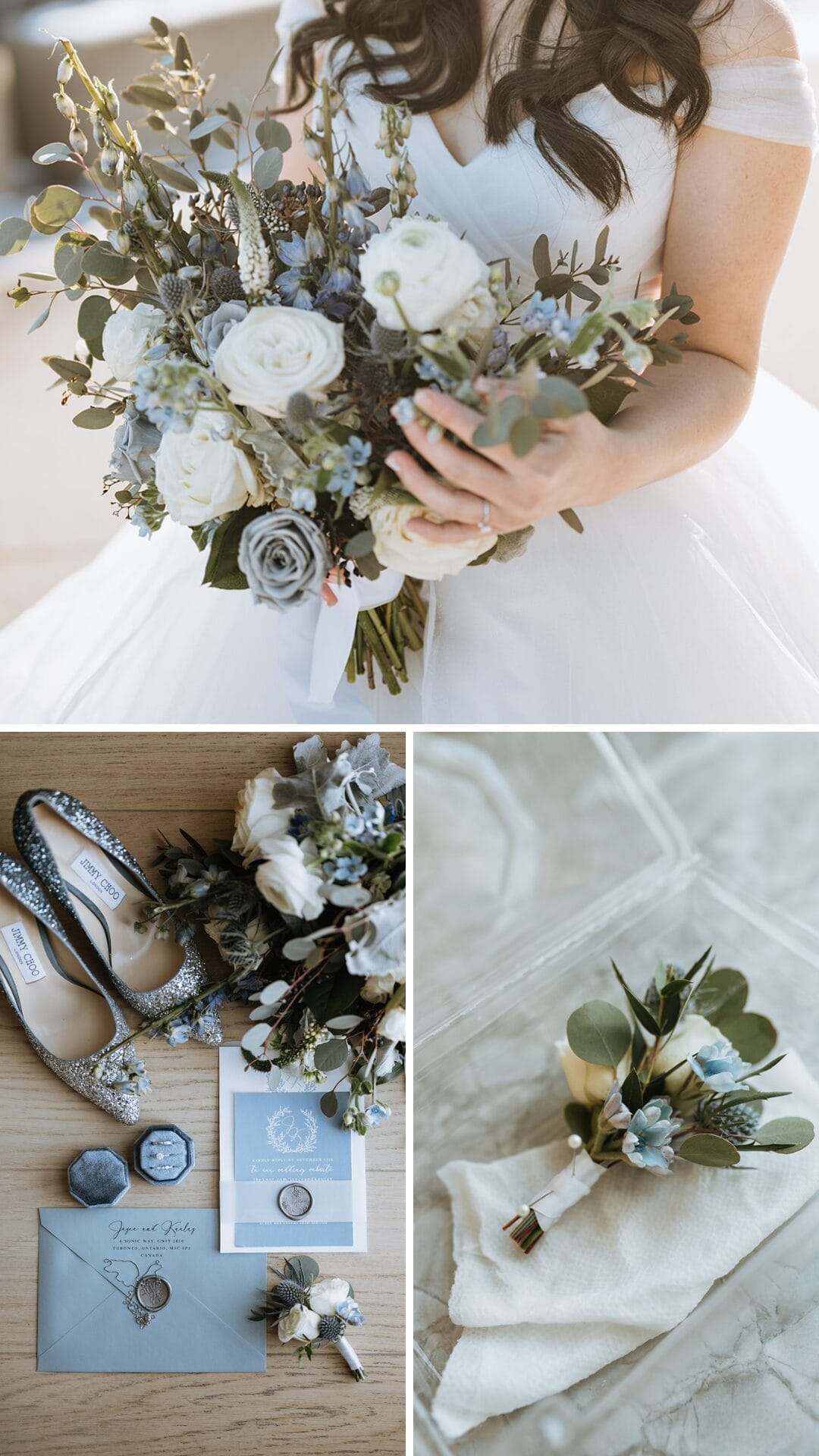 Bride details- Boquete-blue details, accsories