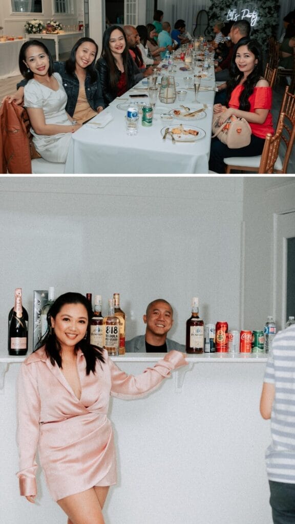 Eloisa Busto 30th birthday bellamyloft- Sharing moments with the bar tender/food detail shots