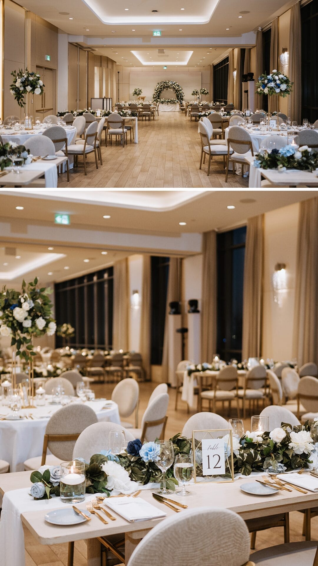 Venue details- wide angle shots