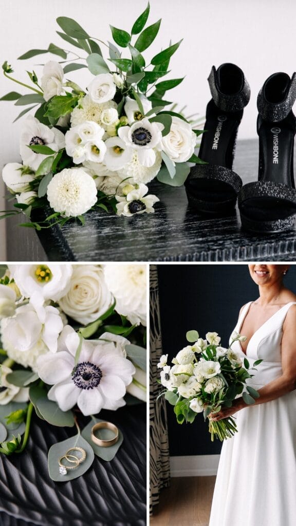 Kerri & Wedding Photos - The Eglinton Grand- details shots- Boquete-white, black heals