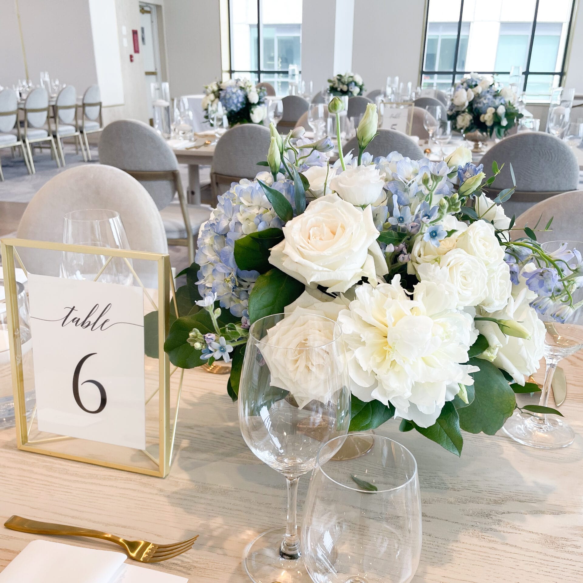 The Pearle Hotel Wedding Centerpiece Something Blue