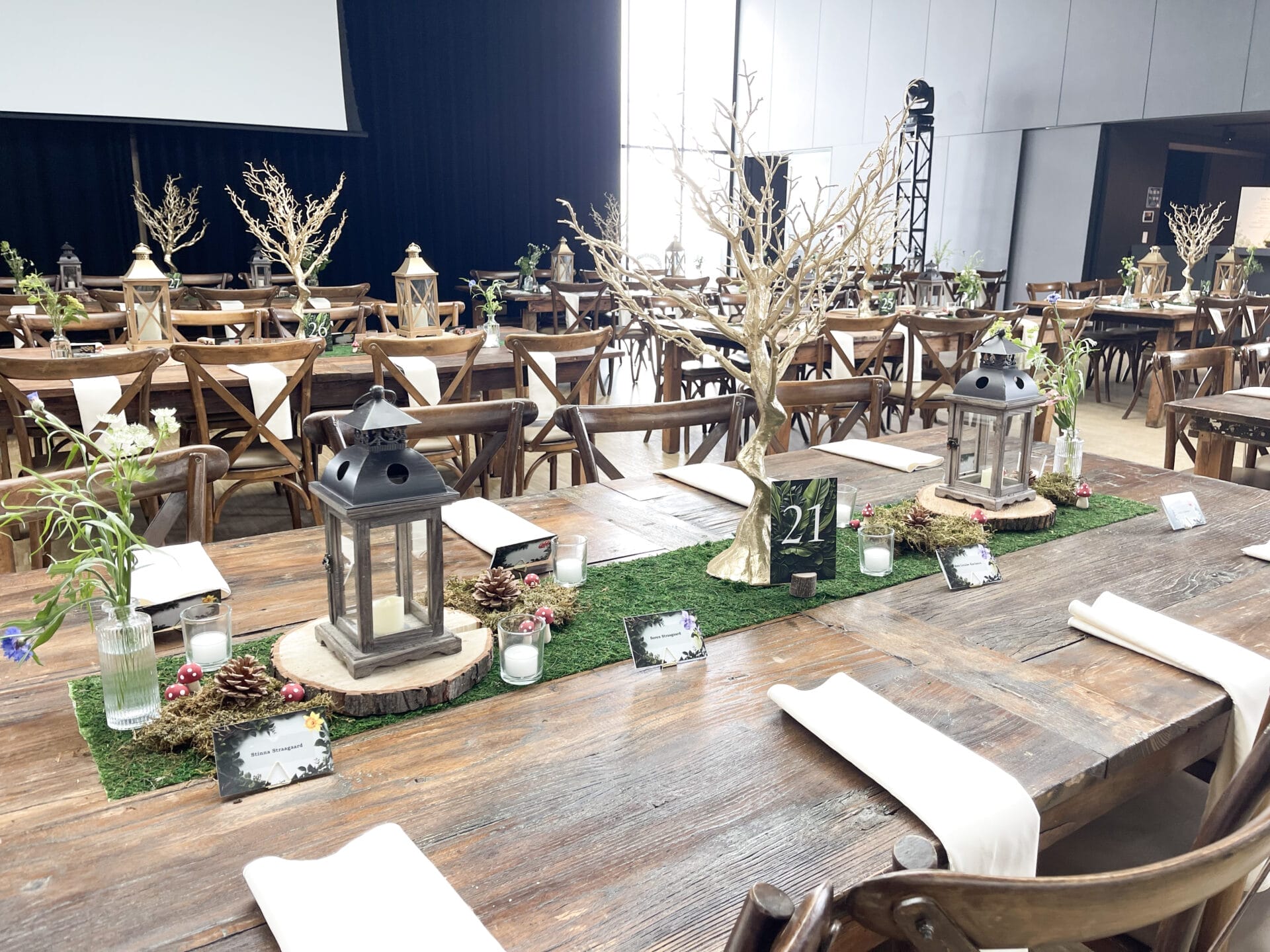 Audley Recreation Centre Table Decor