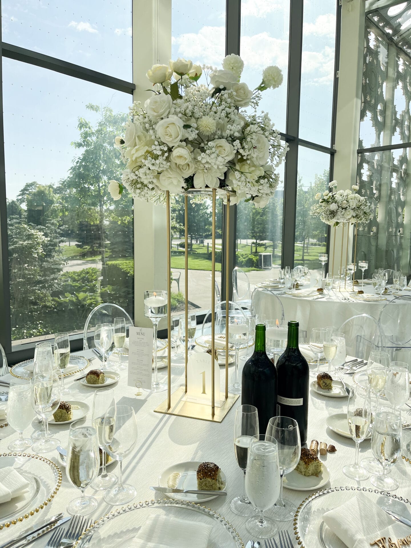 Hotel X Wedding Centerpiece 