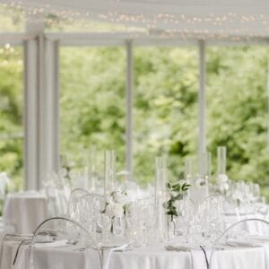 Clear Taper Candle Holder