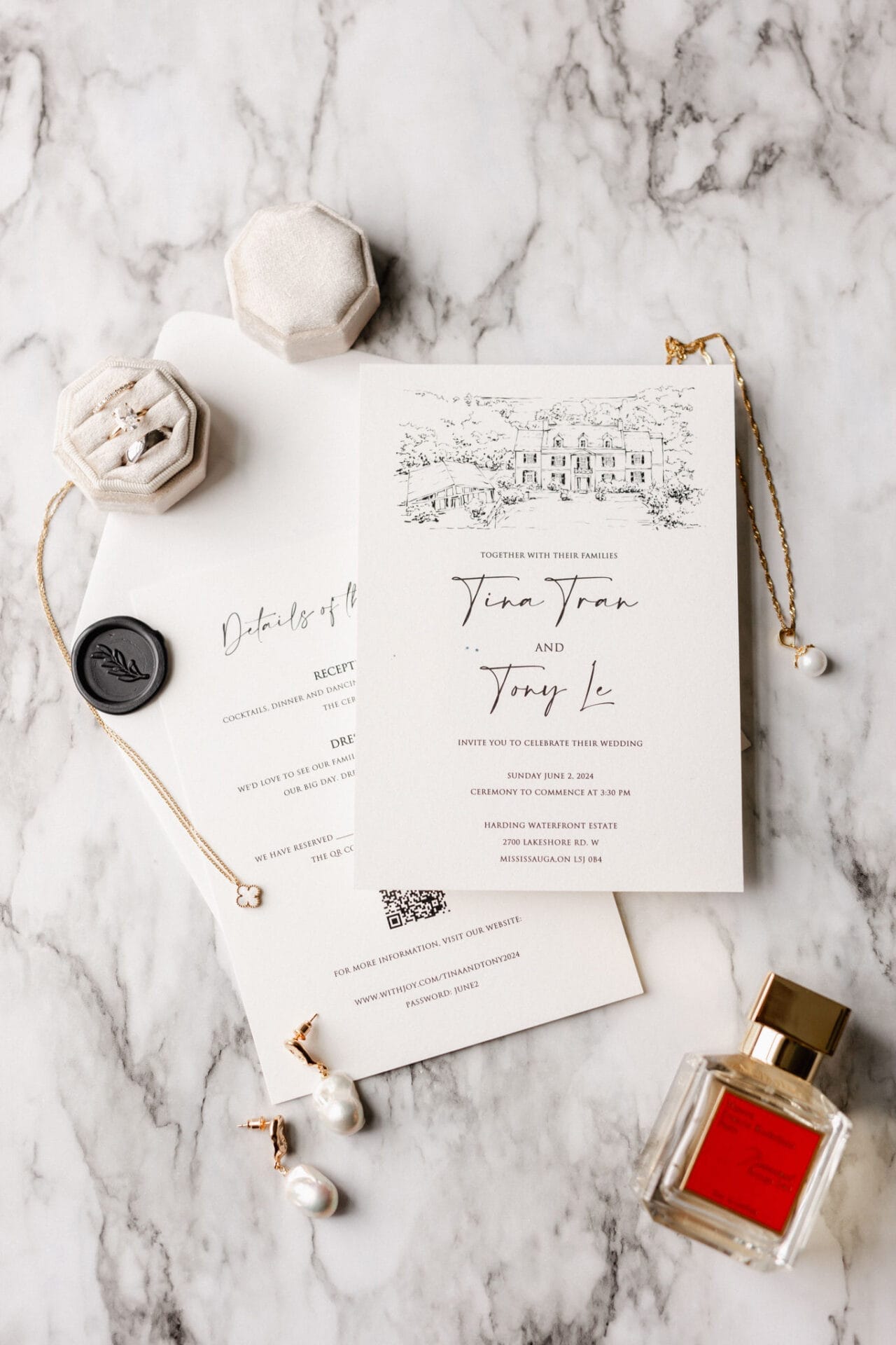 240602 0071 Tina & Tony's Modern Wedding at the Harding Waterfront Estate