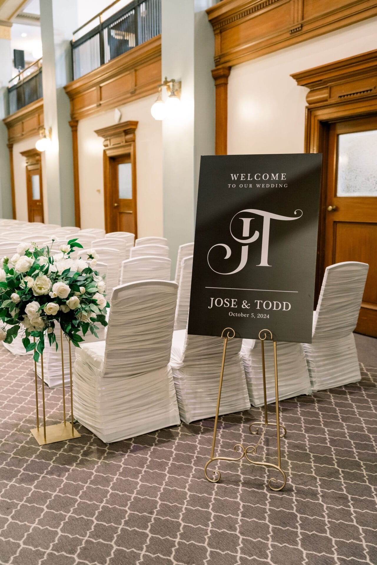 Custome Foam Core welcome sign - One King West Hotel