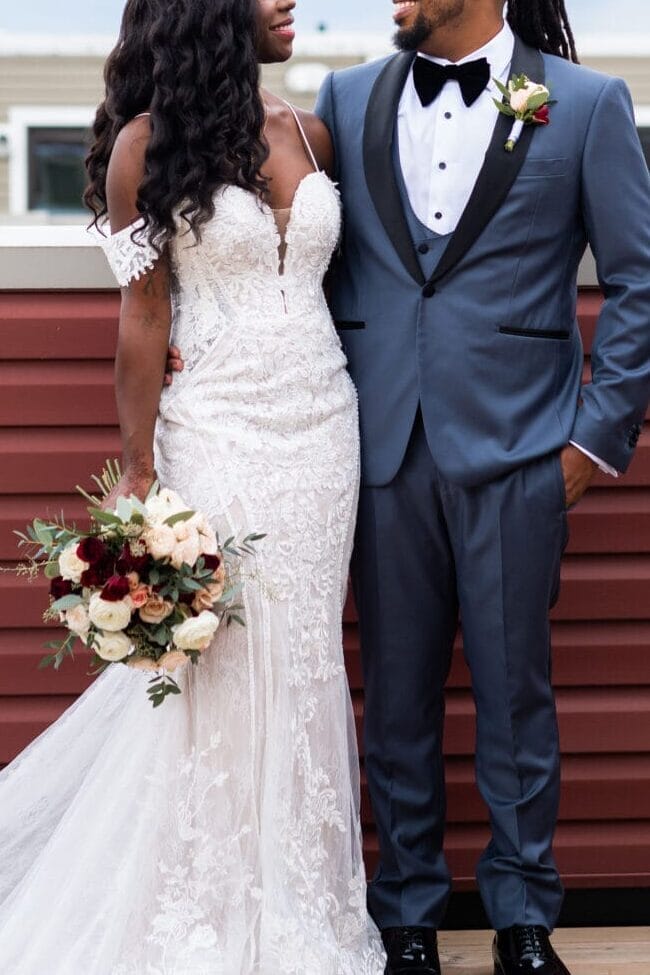 Risa & Senay posing for a picture -Wedding and Reception at The Henley Room