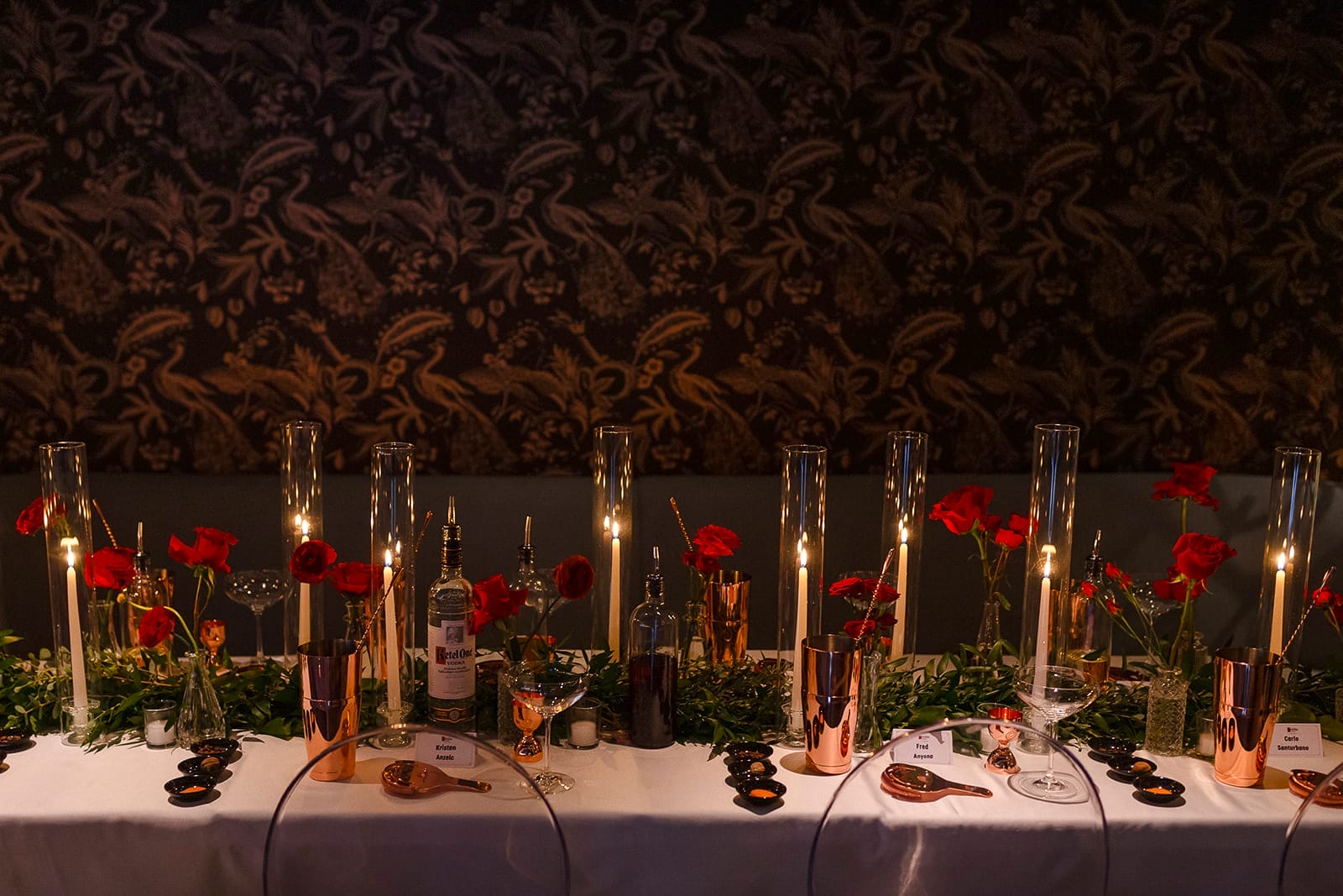 Middle Child and Ketel One Vodka Social Event at Kasa Moto table decor