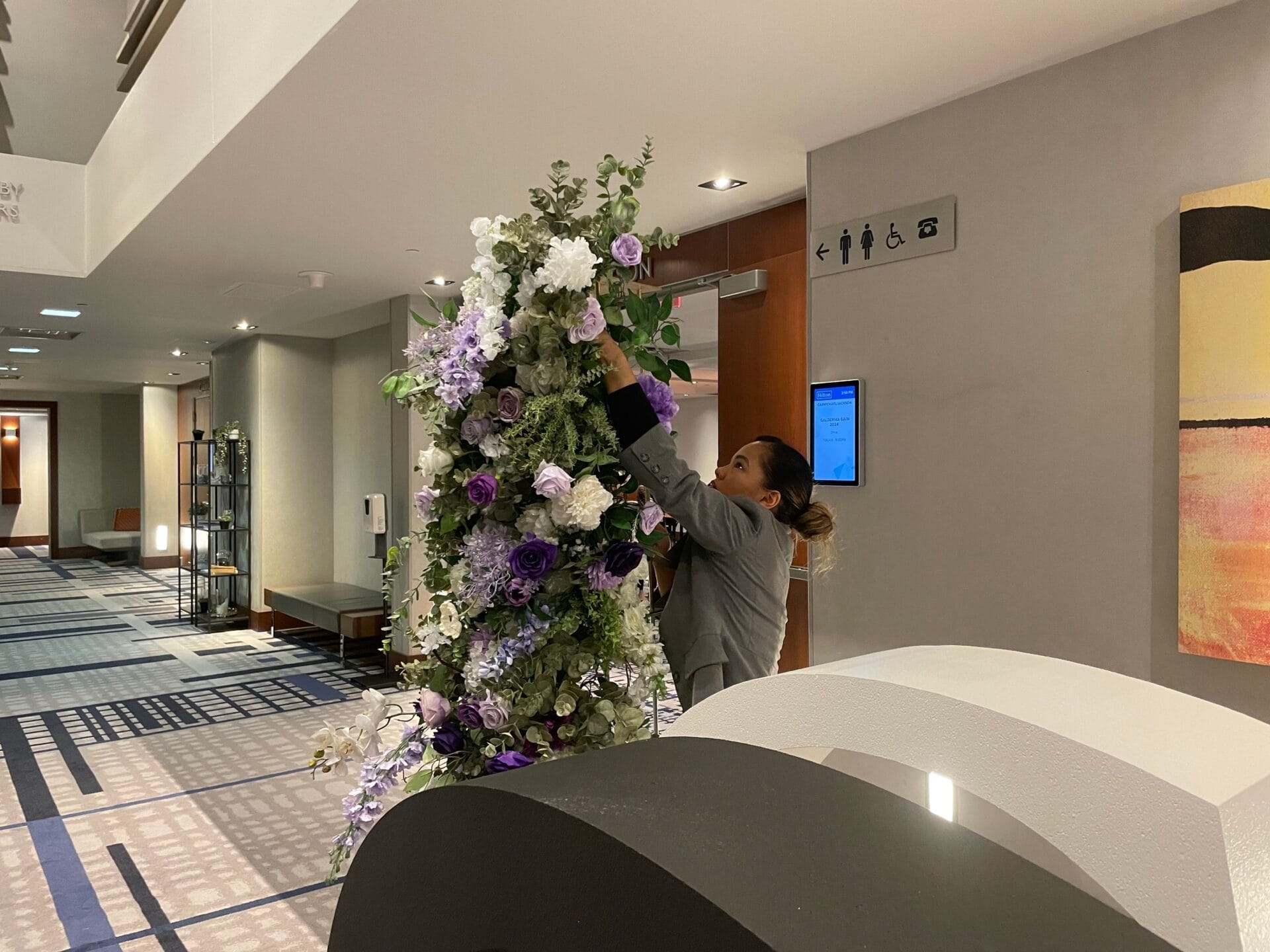 floral decoration, floral arch