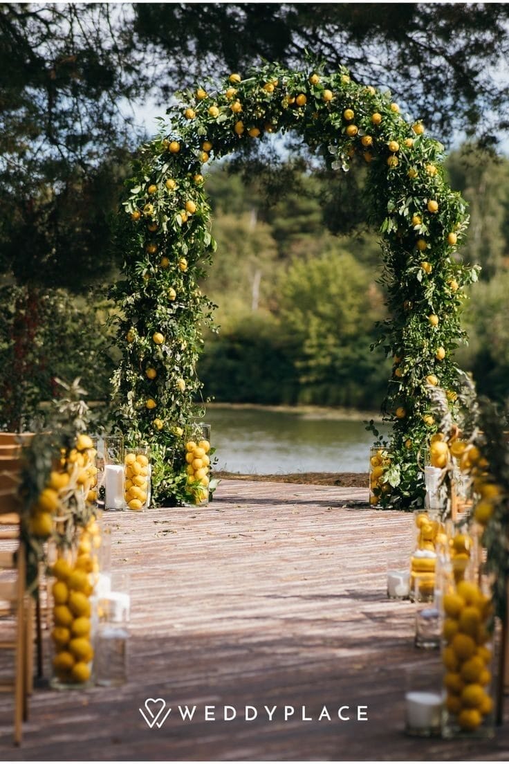 fruit arch, floral fusion