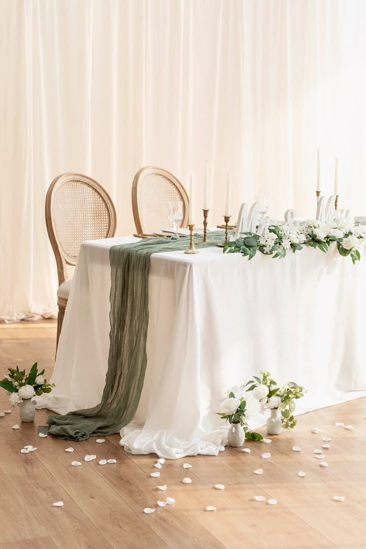 table runner, wedding decor