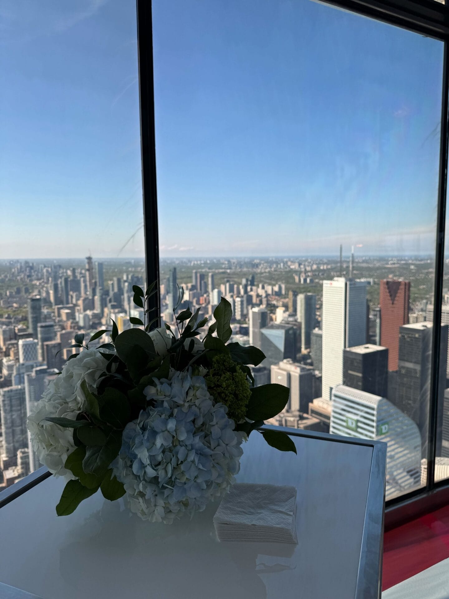 CN Tower, Sobol Solutions, floral decoration, decor inspiration