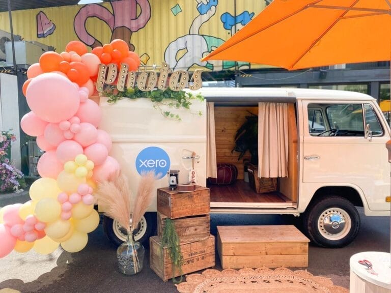 A Splash of Color: Inside VintageBASH’s Vibrant Setup for Xero’s Unforgettable Event