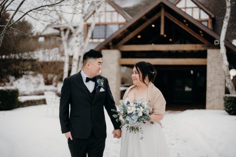 The Manor: White & Green Wedding Setup for Carmen & Alexander in King City