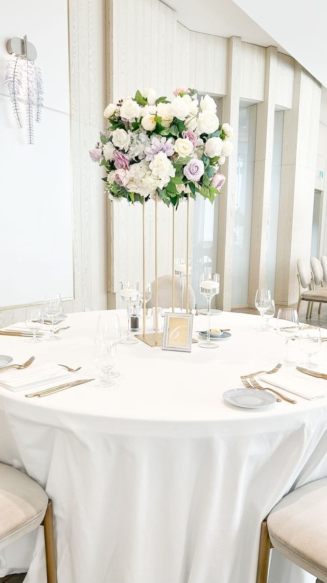 The Pearle Hotel Wedding Centerpieces 